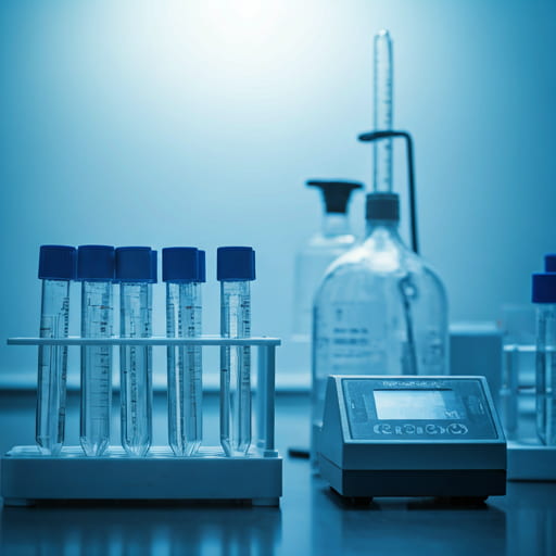 Laboratory close-up background