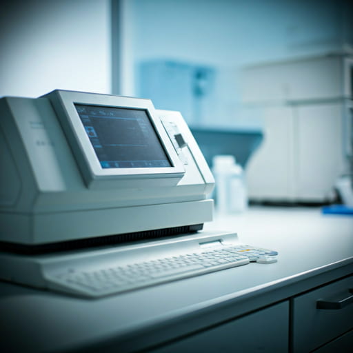 Modern clinical laboratory background
